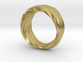 RIPPLES RING  in Natural Brass: 2 / 41.5