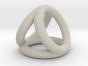 Scarf buckle triple ring with diameter 25mm in Natural Sandstone