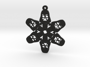 Nerdy Snowflakes - Darth Vader - 3in in Black Premium Versatile Plastic