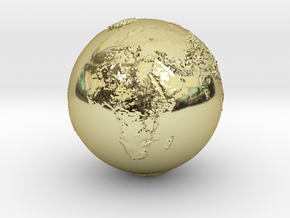 Earth Relief Hollow in 18k Gold Plated Brass