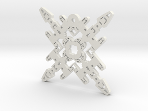 Nerdy Snowflakes - Y-Wing - 3in in White Natural Versatile Plastic