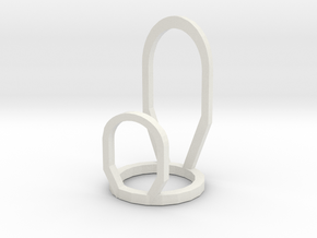MCP Ring Splint (Size 5) in White Natural Versatile Plastic: 5 / 49