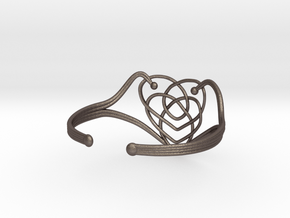 Celtic Motherhood Knot Braclet in Polished Bronzed Silver Steel