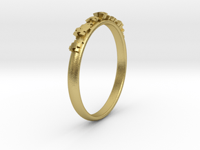 Jigsaw ring in Natural Brass: 5.5 / 50.25