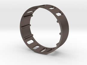 Holder Ring with holes for Saberforge chassis in Polished Bronzed-Silver Steel