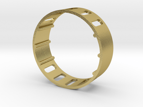 Holder Ring with holes for Saberforge chassis in Natural Brass