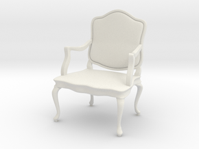1:24 French Chair 10 in White Premium Versatile Plastic