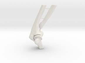 Supported Elbow in White Natural Versatile Plastic