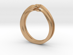 Twist Interlock Ring_C in Natural Bronze: 5 / 49