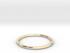 Minimalist Single Band Ring Size 6 in 14K Yellow Gold