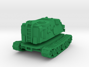 15mm SciFi Halberd tracked vehicle in Green Processed Versatile Plastic