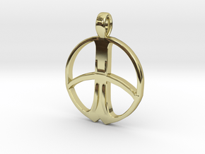 XP DEUS COIL RING in 18k Gold Plated Brass: 7.5 / 55.5