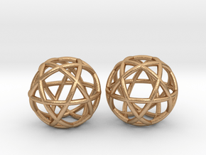 Penta Sphere 2 beads in Natural Bronze