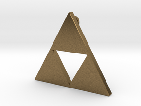 Zelda Triforce in Natural Bronze