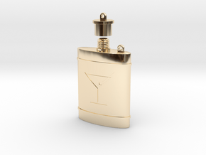 (Decorative) Pocket Flask in 14K Yellow Gold