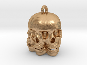 Maggop Skull Keychain/Pendant in Natural Bronze