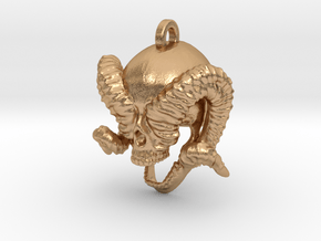 Remux Skull Keychain/Pendant in Natural Bronze