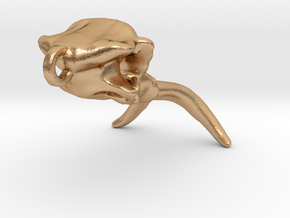 Mammoth Skull Keychain/Pendant in Natural Bronze