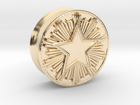 CS:GO - Service Medal Tunnel  in 14k Gold Plated Brass