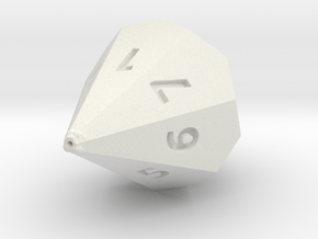D7 dice in White Natural Versatile Plastic
