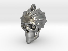 Crudd Skull Keychain/Pendant in Natural Silver