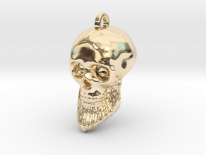 Morgan's Skull Keychain/Pendant in 14k Gold Plated Brass