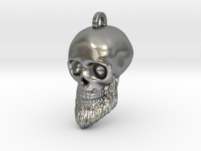 Morgan's Skull Keychain/Pendant in Natural Silver