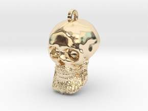 George's Skull Keychain/Pendant in 14k Gold Plated Brass