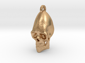 Bavarian Skull Keychain/Pendant in Natural Bronze