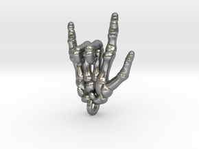 Yo Skeletal Keychain/Pendant in Natural Silver