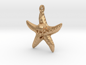 Star Fish Skull Final in Natural Bronze