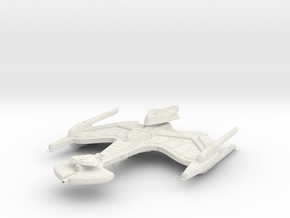 Negh'Var Class Refit BattleCruiser 4.8" in White Natural Versatile Plastic