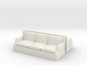 Arm Sofa Ver01. 1:43 Scale. in White Natural Versatile Plastic