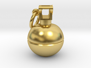 CS:GO - Grenade Pendant in Polished Brass