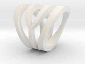 Line Ring in White Natural Versatile Plastic: 5 / 49