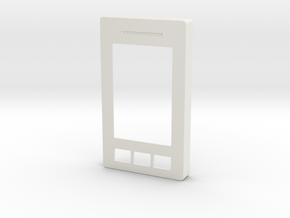 HTD LyncTouch Single Gang Faceplate in White Natural Versatile Plastic