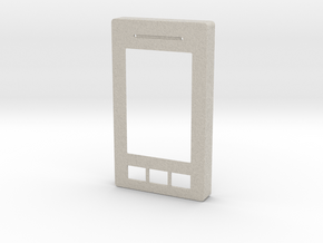 HTD LyncTouch Single Gang Faceplate in Natural Sandstone