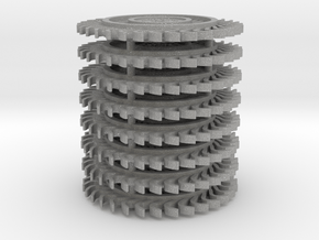 1/64 scale Hay Rake wheel x 8 pcs in Aluminum