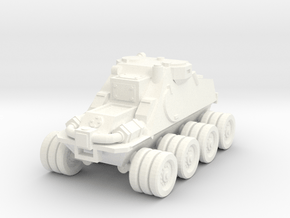 15mm 8x8 scout car in White Processed Versatile Plastic