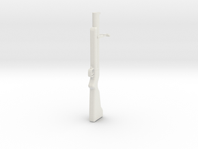 1:6 Miniature M79 Grenade Launcher in White Natural Versatile Plastic
