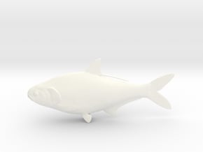 Gizzard Shad 170mm (6.7") in White Processed Versatile Plastic