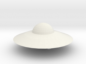 UFO Retro Style in White Natural Versatile Plastic