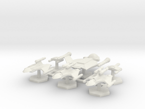 7000 Scale Romulan Fleet Hawk Refit Core Coll. MGL in White Natural Versatile Plastic