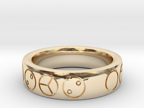 Masks of Power Ring in 14K Yellow Gold: 10.5 / 62.75