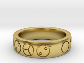 Masks of Power Ring in Polished Brass: 10.5 / 62.75