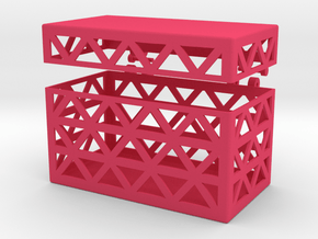 Little Box for Stuff #1 in Pink Processed Versatile Plastic