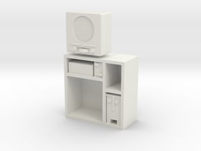 1:16 German DKE 38b Radio in Cabinet in White Natural Versatile Plastic