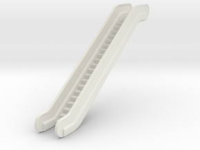 1/48 Escalator 96mm in White Natural Versatile Plastic