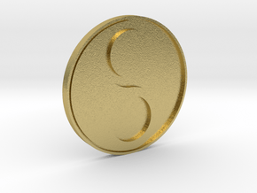 In-Yo/Yin-Yang Disc in Natural Brass