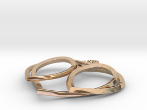 Infini Heart in 14k Rose Gold Plated Brass